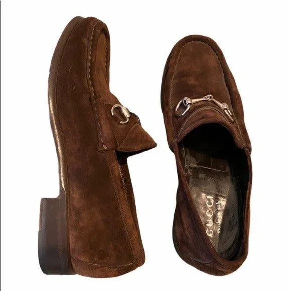 Gucci | Shoes | Mens Gucci Brown Suede Bit Loafer | Poshmark display picture 3